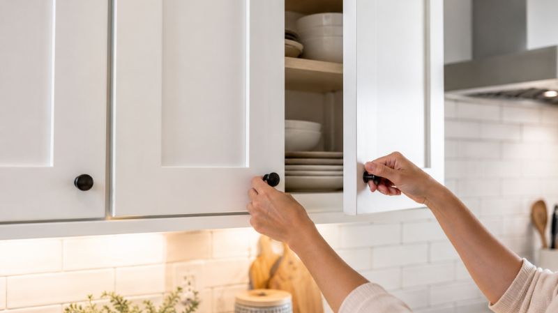 Kitchen cabinet paint resisting grease moisture and everyday wear