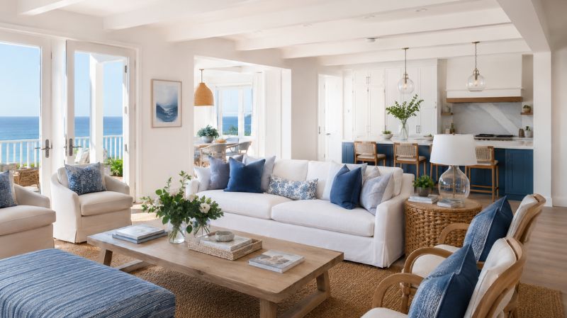 Before and after inspired coastal home renovation
