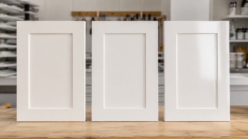 Acrylic alkyd and hybrid cabinet paint finishes comparison