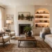 Beautiful living room featuring layered decor and neutral colors
