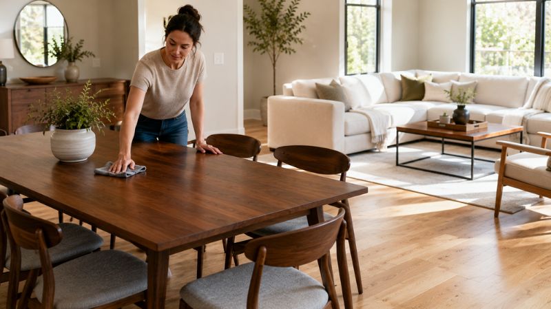 Cleaning and maintaining hardwood furniture and flooring