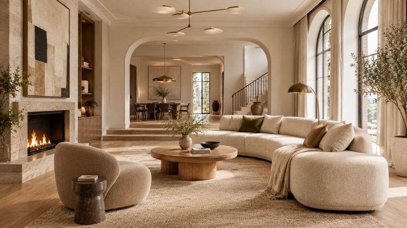 Modern and contemporary interior design comparison
